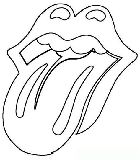 rolling stones logo google search coloring pages pinterest