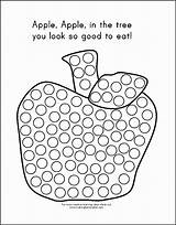 Apple Painting Dot Printables Do Pages Kids Coloring Tip Rainbow Dots Crafts Choose Board sketch template
