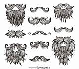 Barbas Hipster Bigotes Beard Bigodes Vexels Moustache Moderno Talle Beards Cartoon Vectores Mustache Moustaches sketch template