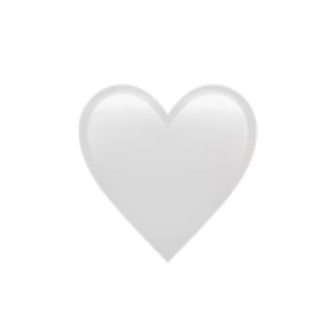 heart white emoji iphone aestheticwhite freetoedit white heart