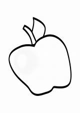 Mela Appel Manzana Apfel Kleurplaat Malvorlage Kleurplaten Pomme Schoolplaten Printen Schulbilder Apples Appels Herunterladen Educima Educol Educolor Downloaden Uitprinten sketch template