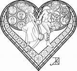 Stained Coloring Glass Pages Window Jack Frost Printable Zelda Akili Amethyst Elsa Disney Deviantart Frosted Heart Clipart Christmas Adults Windows sketch template