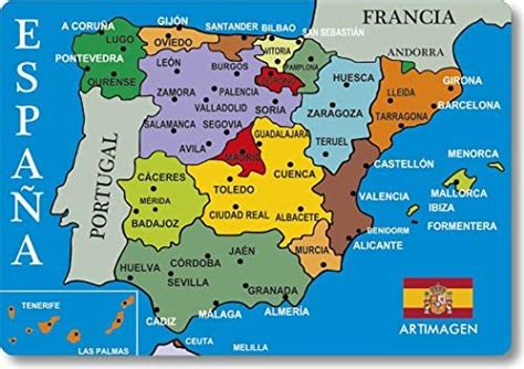 mapa espana ciudades mapa de rios