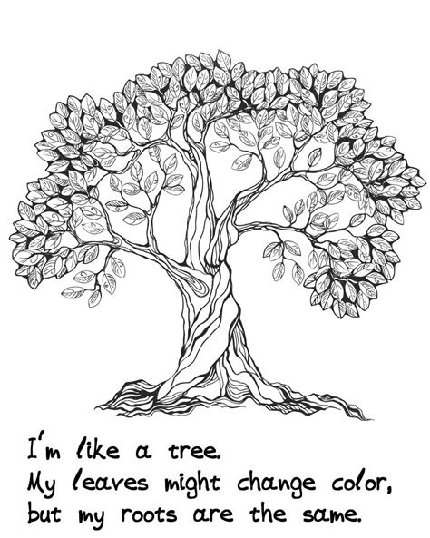 tree coloring pages  roots coloring book