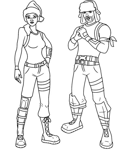 fortnite characters skins coloring picture topcoloringpagesnet