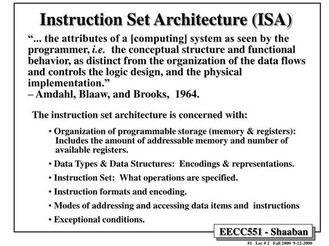 instruction set architecture isa powerpoint