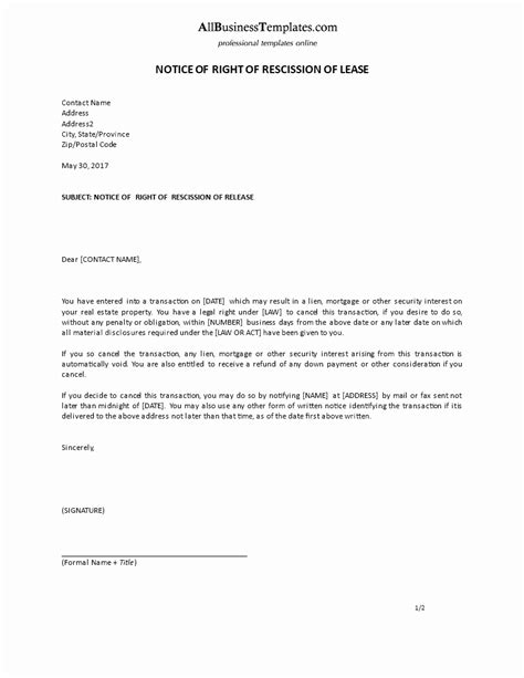 rescind letter  resignation template sample resignation letter