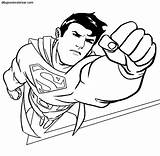 Superman Coloring Kids Incredible Print Color Pages Super sketch template