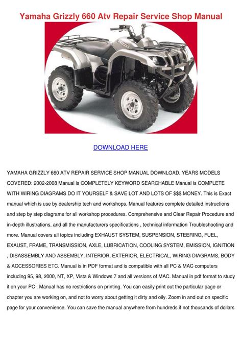 yamaha grizzly  wiring schematic diagram board