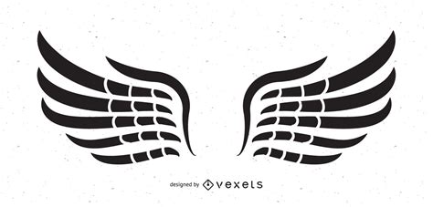 Black And White Tribal Wings Vector Download