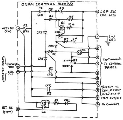 onan  commercial generator wiring diagram