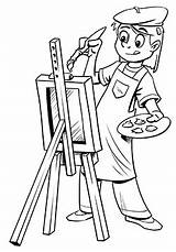 Artist Coloring Pages Sophie sketch template