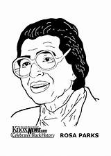 Rosa Parks Coloring Kleurplaat Pages Printable Edupics sketch template