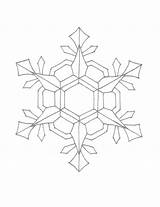 Snowflake Coloring Pages Snowflakes Printable Color Drawing Winter Snow Kids Draw Adult Flake Easy Patterns Pattern Intricate Ages Great Post sketch template