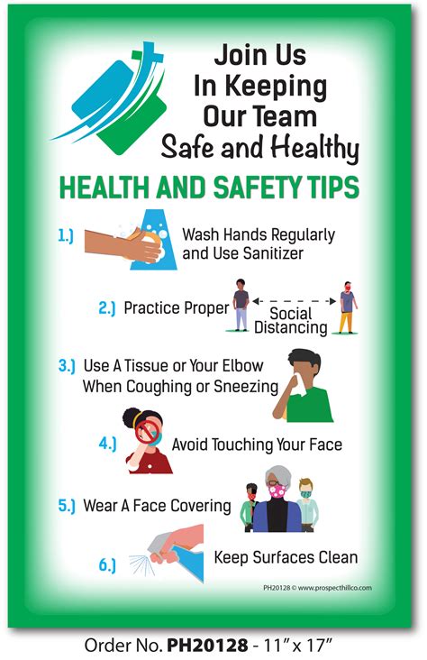 join   keeping  team safe  healthy health  safety tips signage  poster