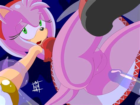 rule 34 amy rose animated bdsm bondage chaos sonic color dominated exposed pussy female