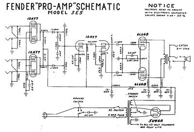 fender pro  schem service manual repair schematics