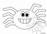 Spider Halloween Cute Coloring Sheet Template Pages Cartoon Spiders Masks Templates Web sketch template