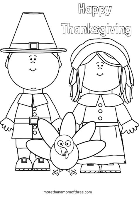 thanksgiving coloring pages  preschoolers  getdrawings