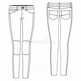 Ripped Jean sketch template