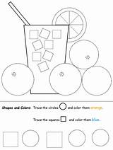Worksheets Worksheet Recognition Tracing Sheets Geometricas Pages Lemonade Kidzone Math sketch template