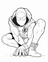 Homecoming Coloring Pages Spider Spiderman Scarlet Getdrawings Man sketch template