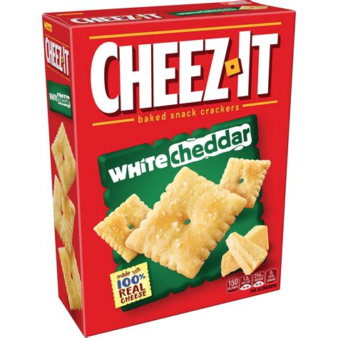 cheez  white cheddar baked cheese crackers  oz box walmartcom
