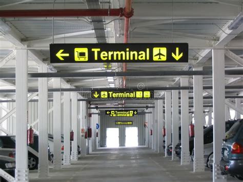 airport terminal sign terminal signs   airports parking sponsored sign terminal