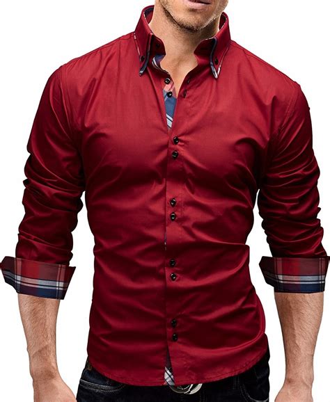 Men Shirt 2017 Spring New Brand Business Men S Slim Fit Dress Shirt