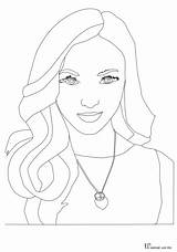 Coloring Pages Dove Cameron Template sketch template