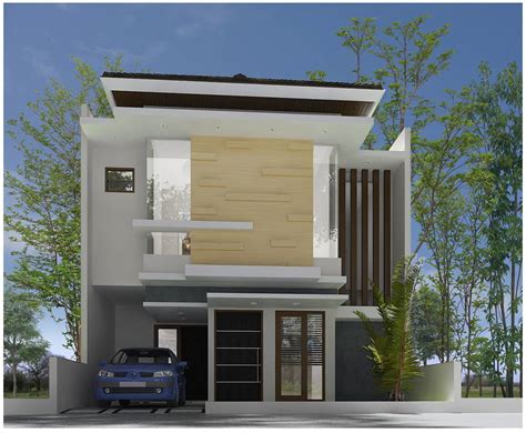 inspirasi desain rumah minimalis dua pintu tampak depan terpopuler