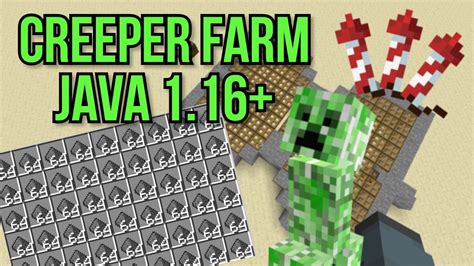 automatic creeper farm simple saturday tutorials minecraft java  youtube