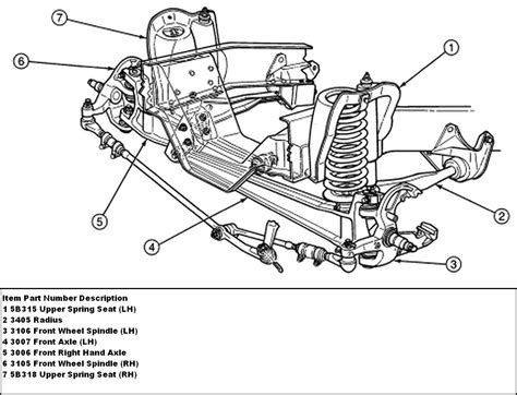 wd ford  front suspension diagram