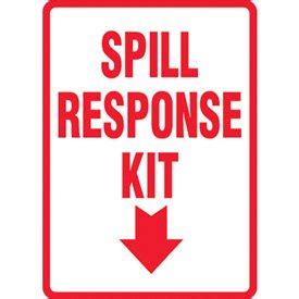 spill response kit sign amazoncom industrial scientific