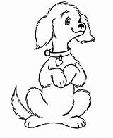 Coloring Pages Dogs Cute Dog Printable Kids sketch template