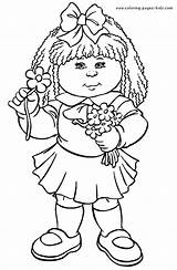 Coloring Kids Pages Cabbage Patch Cartoon Printable Color Sheets Kid Character Book Gif Sheet Clipart Stitch Colouring Characters Children Library sketch template