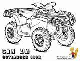 Coloring Pages Atv Wheeler Am Outlander Four Colouring Yescoloring Print Brawny Quads 800r Gif Spyder sketch template