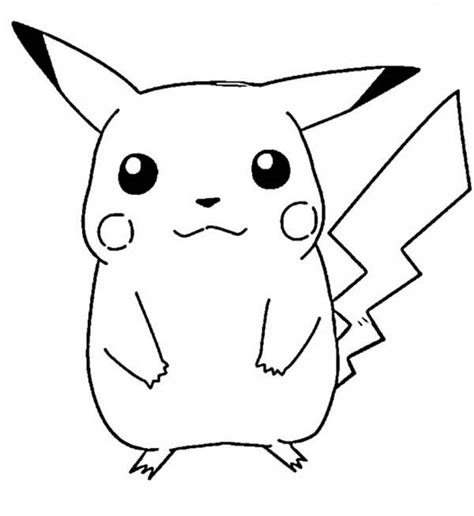 simple pikachu drawing  getdrawings