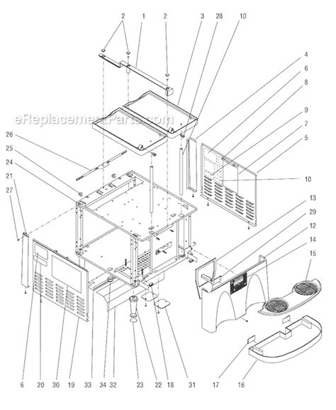 bunn ultra  parts list  diagram ereplacementpartscom