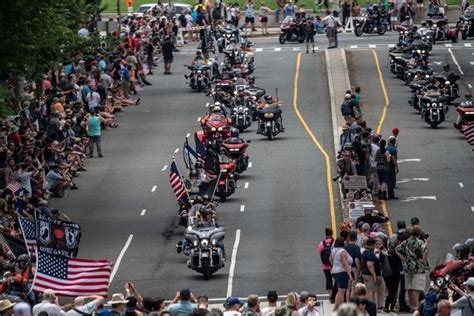 rolling thunder takes  final ride    president trump    societys