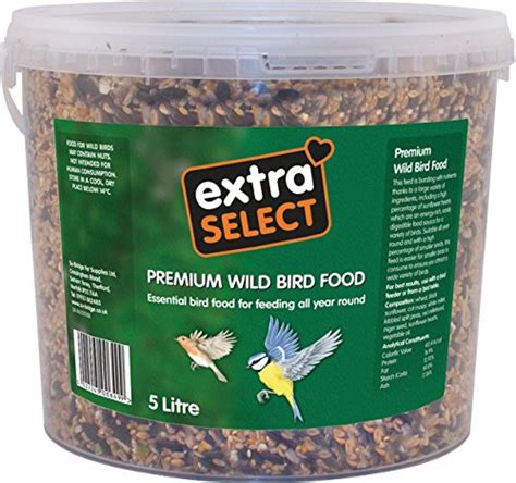 extra select premium wild bird food  litre tub approved food