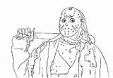 Jason Coloring Pages Myers Michael Friday 13th Printable Freddy Krueger Voorhees Mask Drawing Horror Print Color Kids Halloween Sheets Activityshelter sketch template
