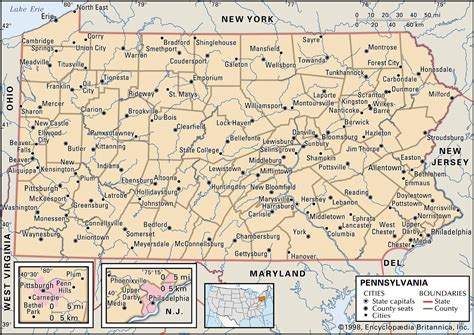 pennsylvania capital population map flag facts history