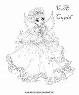 Ever After High Coloring Pages Realm Kara Cartoon Book sketch template