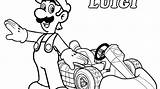 Coloring Luigi Wii Pages Baby Mario Color Getcolorings Kart Printable sketch template