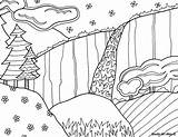 Yosemite Pages National Park Coloring Template Getdrawings sketch template