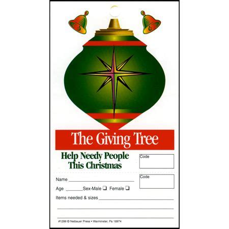 christmas bauble christmas giving tree tags pkg