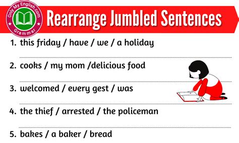 rearrange jumbled sentences  answers