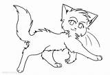 Warrior Cats Coloring Pages Walking Kids Printable Color sketch template