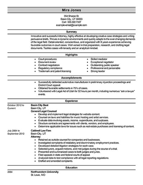 lawyer resume   professional resume writing service